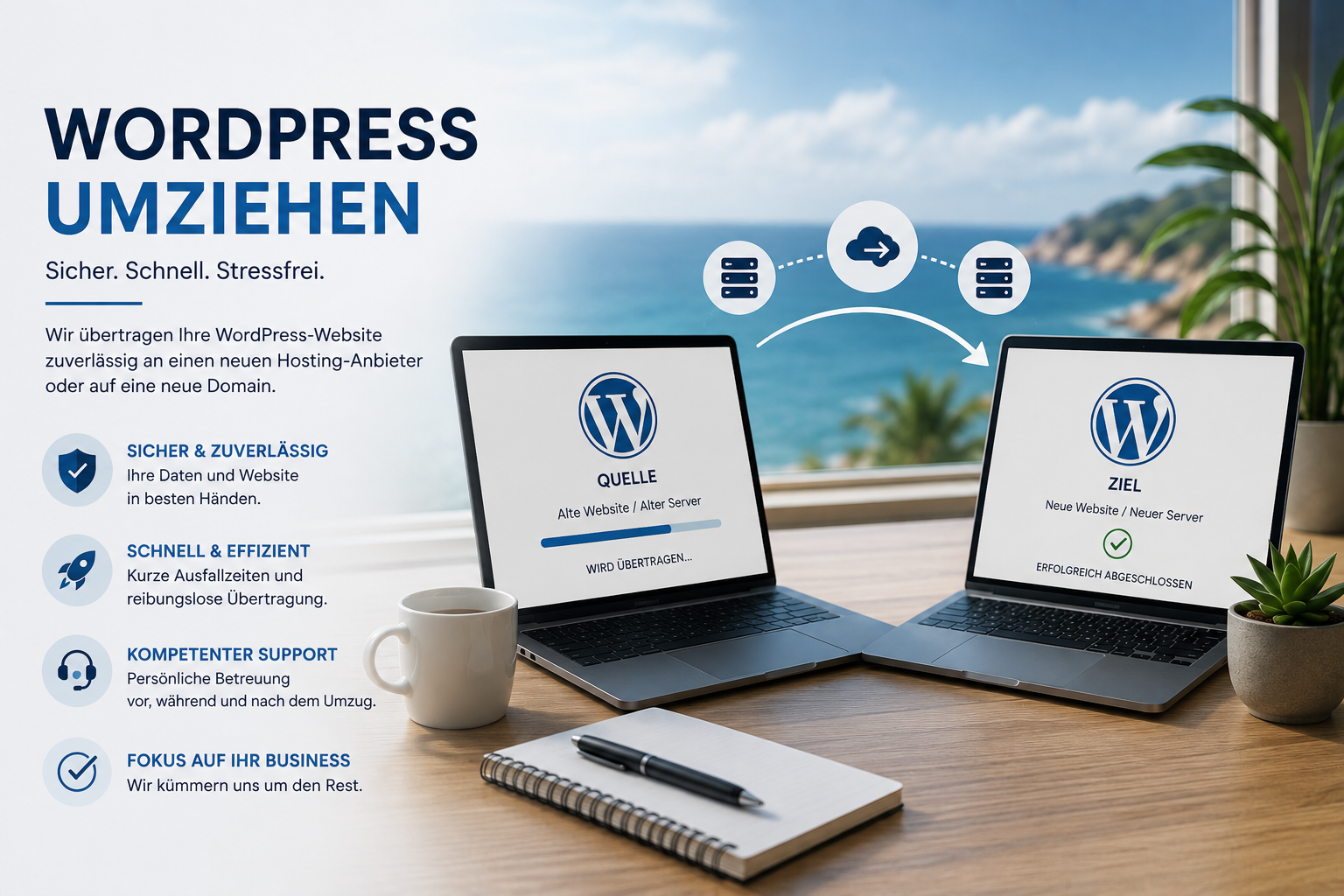 WordPress umziehen
